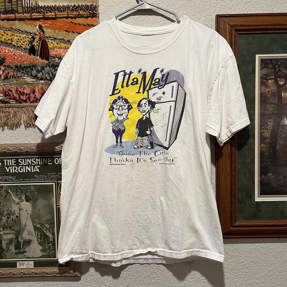 Vintage 00’s Etta May Autographed Comedian Shirt Size Large